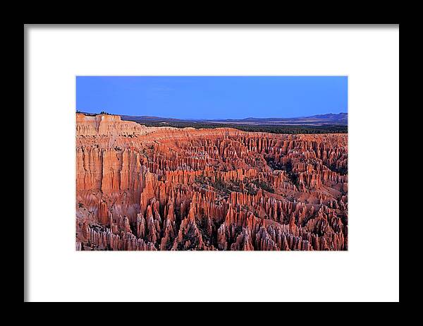 Bryce Canyon National Park Framed Print featuring the photograph Bryce Canyon National Park - Sunrise by Richard Krebs