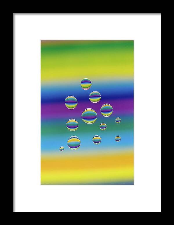 Abstract Framed Print featuring the photograph Bubbles Rising by Anthony Sacco