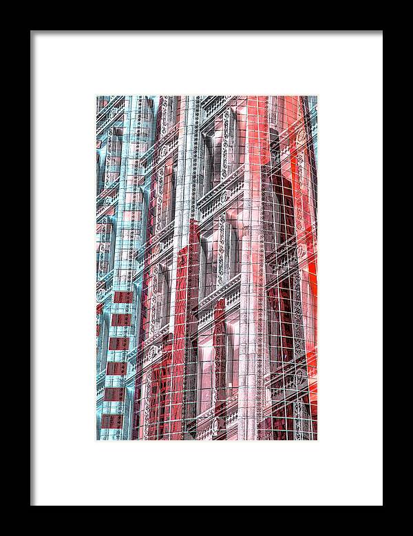 Building Framed Print featuring the photograph Building Abstract 1 by Kathy Paynter