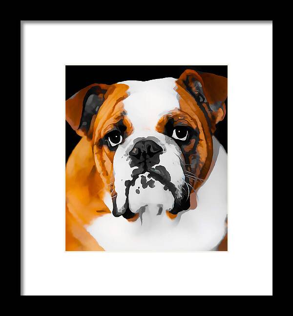 French Bulldog Framed Print featuring the mixed media Bull Love by Marvin Blaine