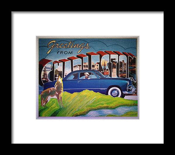 Dixie Road Trips Framed Print featuring the digital art Dixie Road Trips / Charleston by David Squibb
