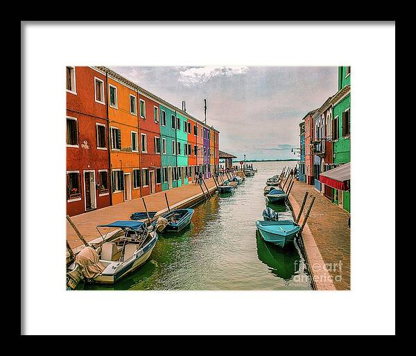  Framed Print featuring the photograph Burano, Italy #1 by Ken Arcia