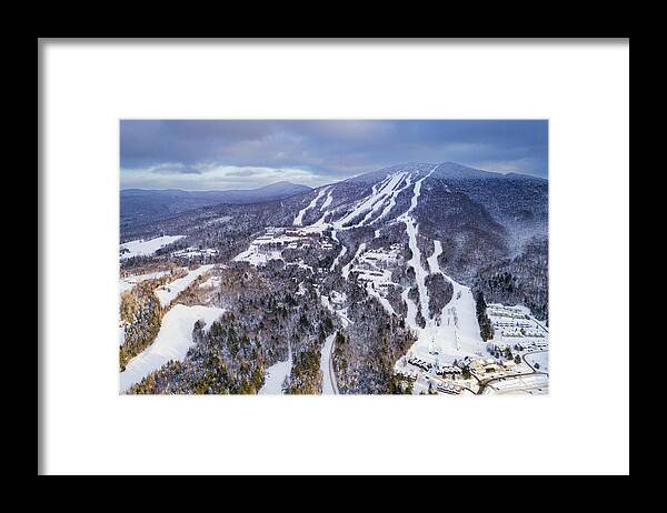 Burke Mountain Framed Print featuring the photograph Burke Mountain #2 - March 2020 by John Rowe