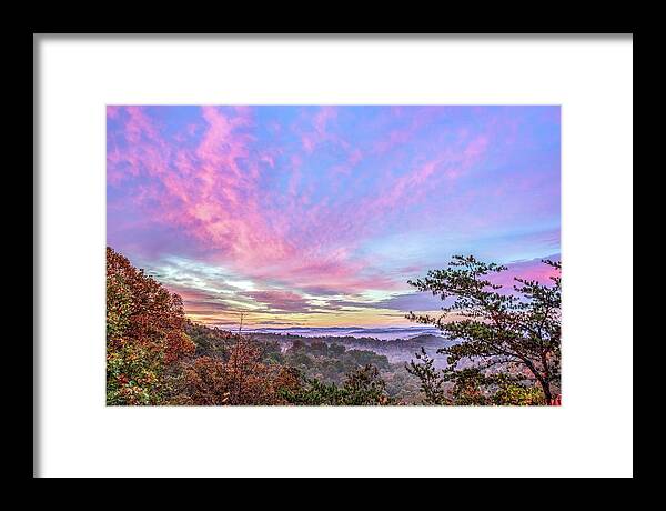 Kentucky Framed Print featuring the photograph Burning Sky by Ed Newell