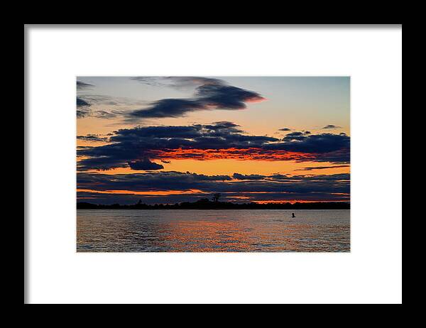 Sunset Framed Print featuring the photograph Burning Sunset by Steven Nelson