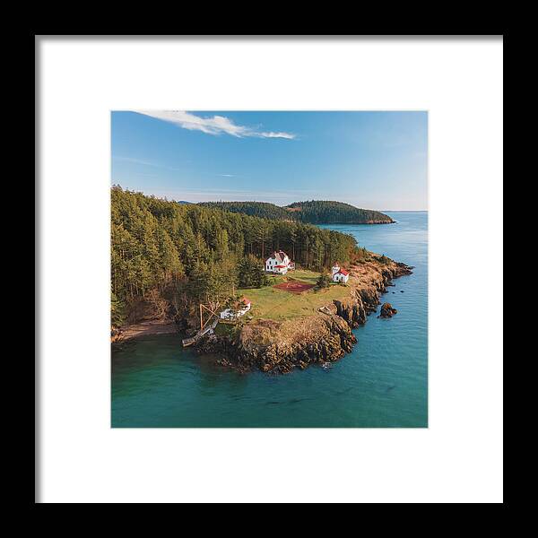 Lighthouse Framed Print featuring the photograph Burrows Island Lighthouse #3 by Michael Rauwolf