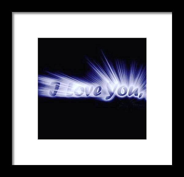 Love Framed Print featuring the digital art Burst Of Love by Ariana Torralba