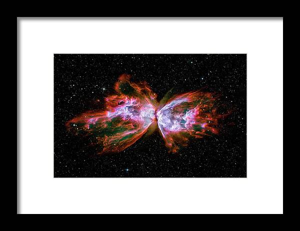 3scape Framed Print featuring the photograph Butterfly Nebula NGC6302 by Adam Romanowicz