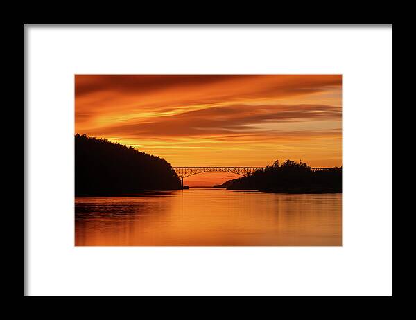 Sunset Framed Print featuring the photograph Butterscotch Sunset by Gary Skiff