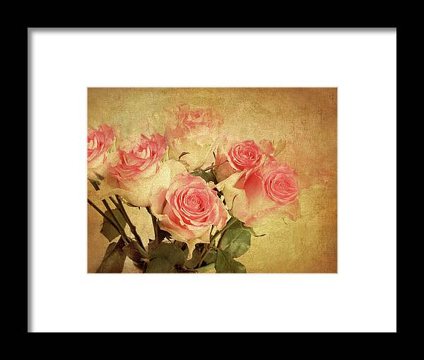 Flowers Framed Print featuring the photograph By Gone Roses by Jessica Jenney