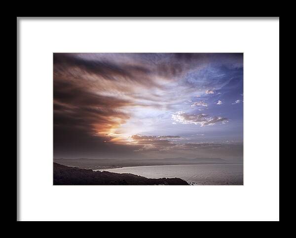 Viewpoint Framed Print featuring the photograph Byron Bay Sunset by Bernd Schunack