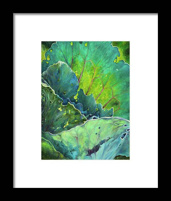Light Framed Print featuring the painting Cabbage Story 2 by Carol Klingel