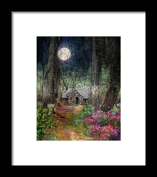 Cabin Framed Print featuring the photograph Cabin in the Woods - Limited Edition by Shara Abel