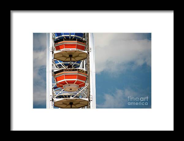 Calgary Framed Print featuring the photograph Calgary Stampede Ferris Wheel by Wilko van de Kamp Fine Photo Art