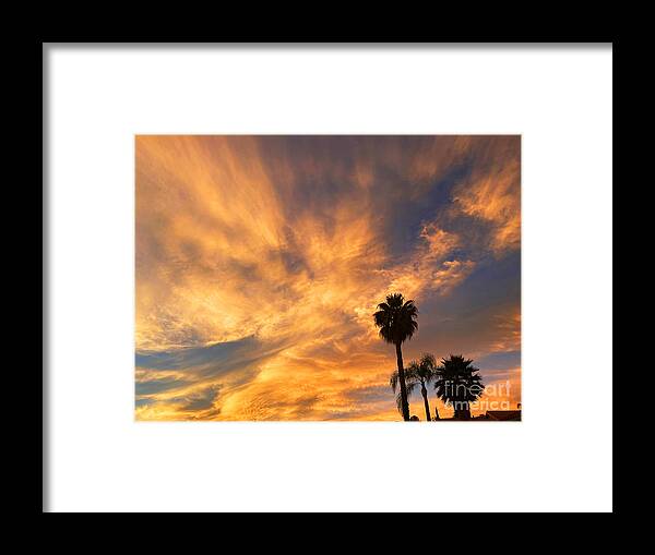 California Framed Print featuring the photograph California October Sunset by Brian Watt