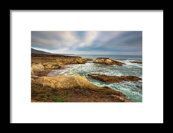 Seascape Framed Print featuring the photograph California Seascape by Mimi Ditchie