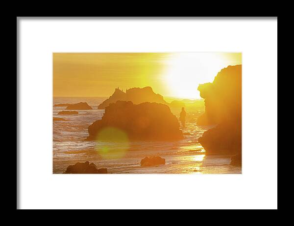 El Matador Beach State Park Framed Print featuring the photograph California Sunset by Karen Cox