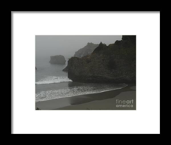 Coastline Framed Print featuring the photograph CaliforniaCoast01 by Mary Kobet