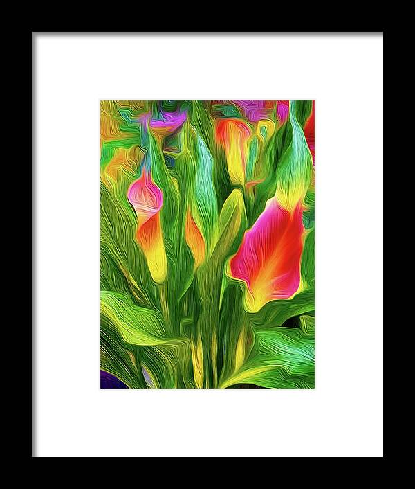 Cally Lily Framed Print featuring the photograph Calla Lily Tropical by Christina Ford