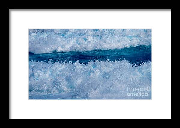 Hawaii Framed Print featuring the photograph Calm in the Turmoil Wave by Debra Banks