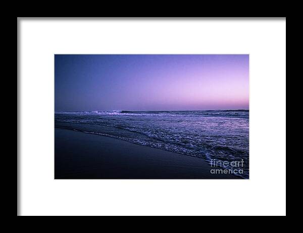 Europe Framed Print featuring the photograph Calm night at the ocean by Hannes Cmarits