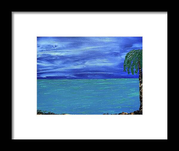 Oil Painting Framed Print featuring the painting Calypso by Lisa White
