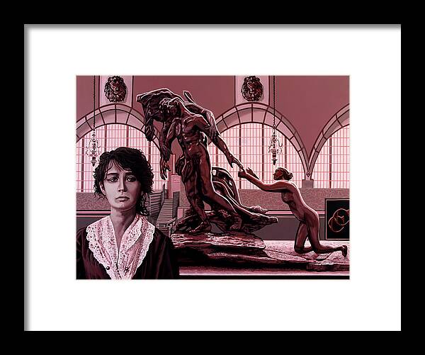 Camille Claudel Framed Print featuring the painting Camille Claudel's Atonement Painting by Paul Meijering