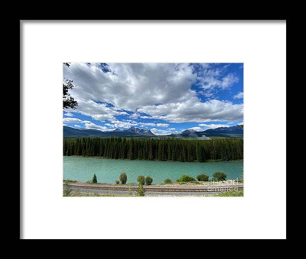 Lake Louise Framed Print featuring the photograph Campfire by Wilko van de Kamp Fine Photo Art
