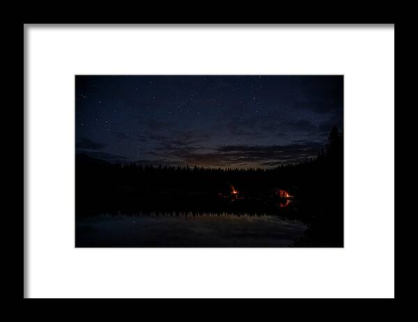 Twilight Framed Print featuring the photograph Campfires by Pelo Blanco Photo