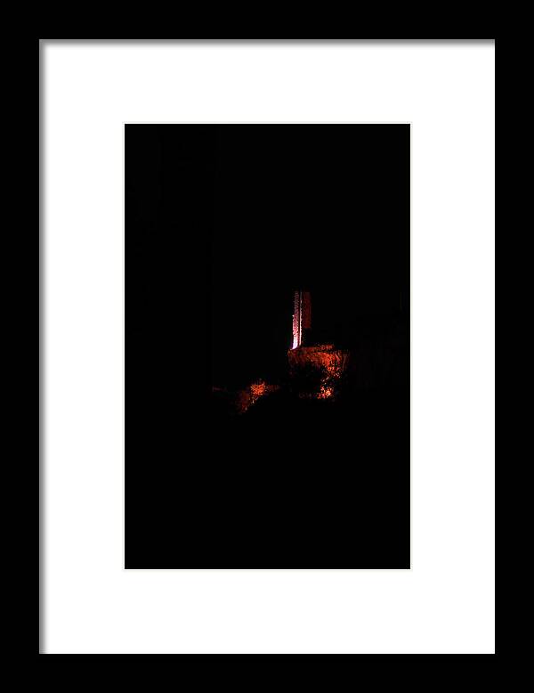 Landscape Framed Print featuring the photograph Candle in the Night by Karine GADRE