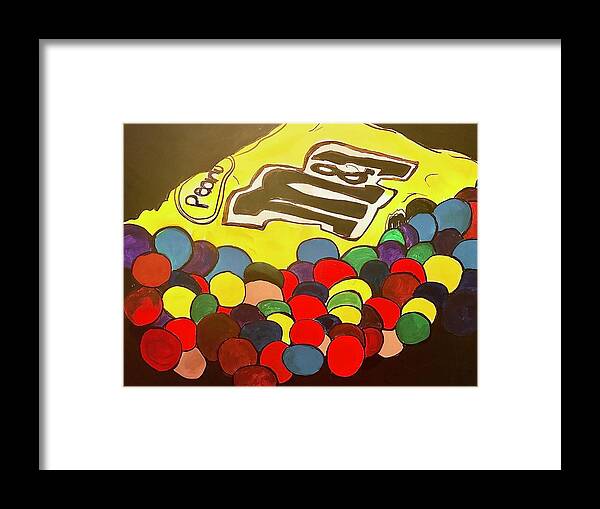  Framed Print featuring the painting Candy by Angie ONeal