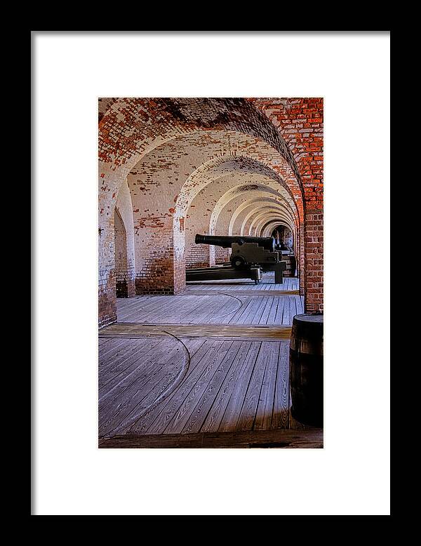 Marietta Georgia Framed Print featuring the photograph Cannon And Arches by Tom Singleton