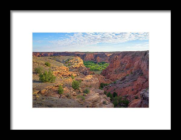 Arizona Framed Print featuring the photograph Canyon de Chelly - Morning at Tsegi Overlook by Alexander Kunz