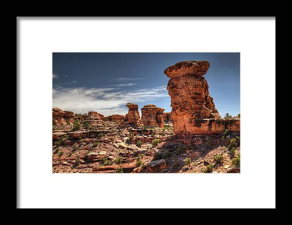 Canyonlands National Park Framed Print featuring the photograph Canyonlands-002 by Mark Langford
