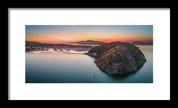 Anacortes Framed Print featuring the photograph Cap Sante Blue Hour by Michael Rauwolf