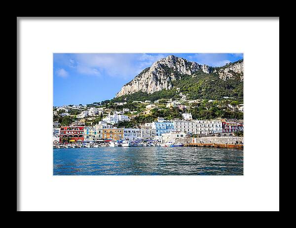 Capri Framed Print featuring the photograph Capri Island by Rebecca Herranen