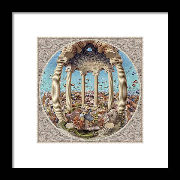 Caribbean Framed Print featuring the painting Caribbean Fantasy by Kurt Wenner