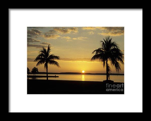 Caribbean Framed Print featuring the photograph Caribbean sunset by James Brunker