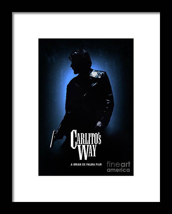 Movie Poster Framed Print featuring the digital art Carlito's Way by Bo Kev