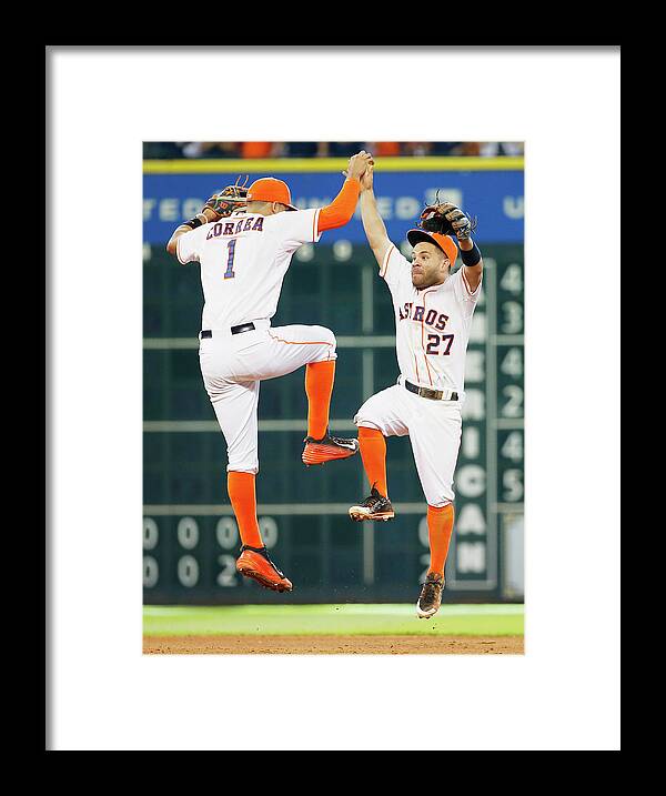 People Framed Print featuring the photograph Carlos Correa by Scott Halleran