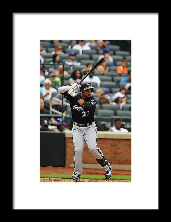 People Framed Print featuring the photograph Carlos Gomez by Al Bello