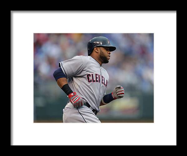 Second Inning Framed Print featuring the photograph Carlos Santana by Ed Zurga