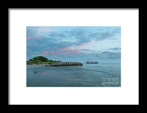 Bbc Chartering Framed Print featuring the photograph Carolina Salty Shores by Dale Powell