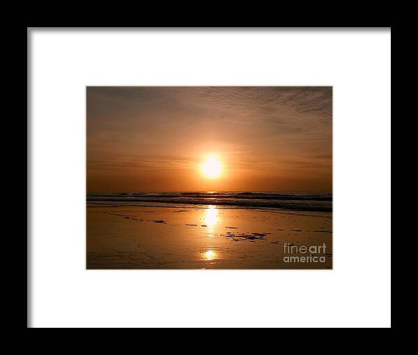 Sunrise Framed Print featuring the photograph Carolina Sunrise by Dani McEvoy