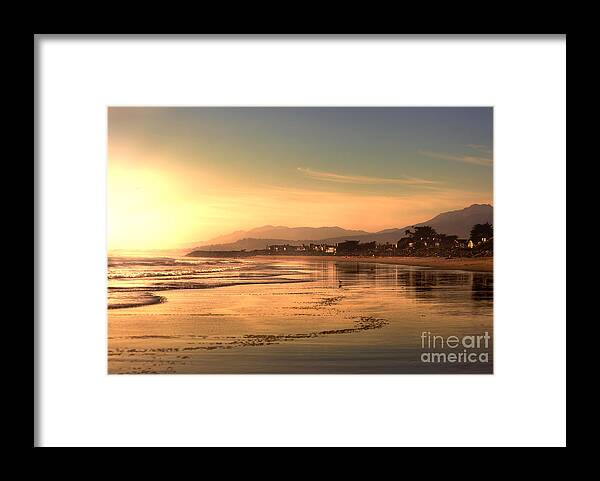 Eclipse Framed Print featuring the photograph Carpinteria Beach at Sunset by Kype Hills