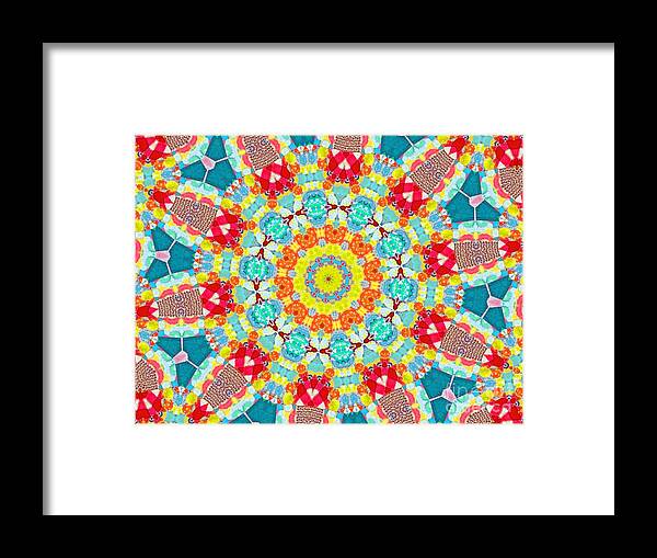 Framed Print featuring the photograph Cartwheel Quilt by Shirley Moravec