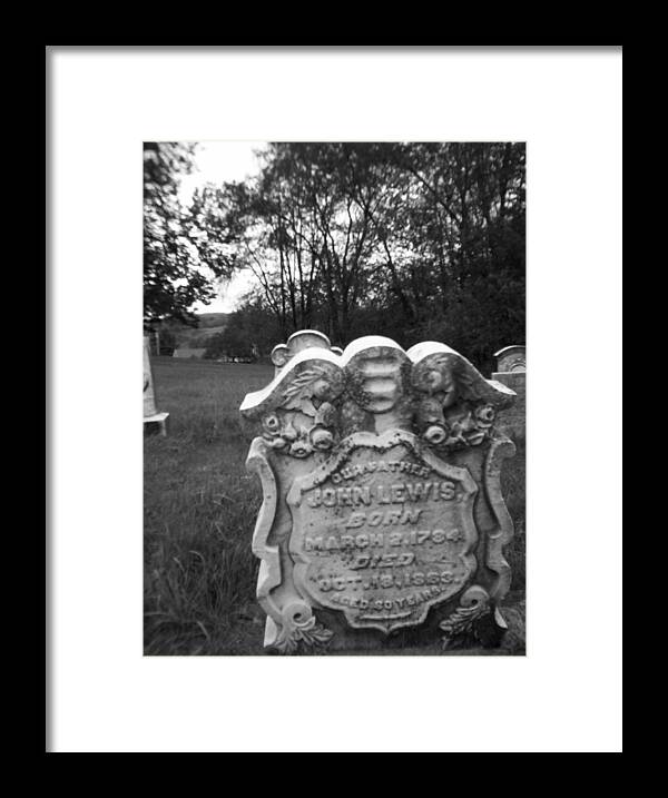 Cemetery Framed Print featuring the photograph Carvings by Michael Krek
