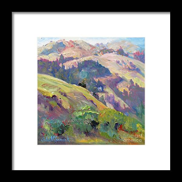 Hills Framed Print featuring the painting Casadero Hills by John McCormick