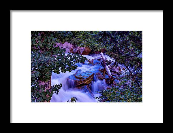 Cascade Framed Print featuring the photograph Cascade Falls, Buena Vista, Colorado by Tom Potter