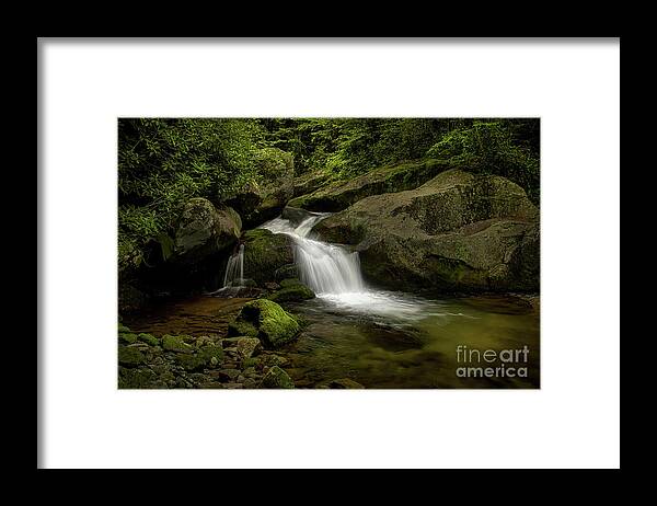 Waterfall Framed Print featuring the photograph Cascade in the Cherokee National Forest by Shelia Hunt